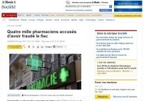 Quatre mille pharmaciens accusés d'avoir fraudé le fisc
