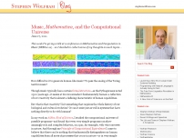 Music, Mathematica, and the Computational Universe
