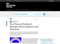 New Form of Carbon is Stronger Than Graphene and Diamond