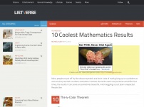 10 Coolest Mathematics Results