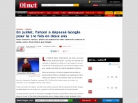 En juillet, Yahoo! a dépassé Google