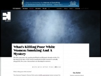 What's Killing Poor White Women: Smoking And A Mystery