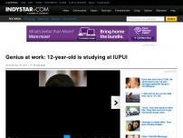 12-year-old is studying at IUPUI