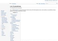 List of paradoxes