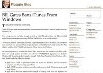 Bill Gates Bans iTunes From Windows