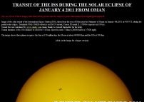 Partial solar eclipse and transit of the Space Station