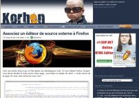 Associez un éditeur de source externe à Firefox
