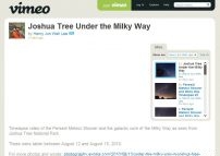 Joshua Tree Under the Milky Way on Vimeo