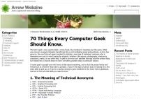 70 Things Every Computer Geek Should Know.