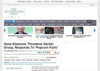 Gene Simmons Threatens Hacker Group