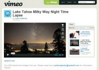 Lake Tahoe Milky Way Night Time Lapse