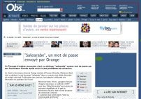 « Salearabe », un mot de passe envoyé par Orange - Société - Nouvelobs.com