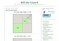 Bill the Lizard: Six Visual Proofs