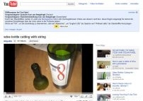 Wine bottle cutting with string