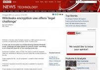 Wikileaks encryption use offers 'legal challenge'