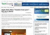 Apple iPad offers “freedom from porn” – but not in Berlin