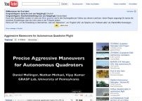 Aggressive Maneuvers for Autonomous Quadrotor Flight