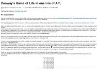 Conway's Game of Life in one line of APL
