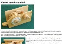 Wooden combination lock