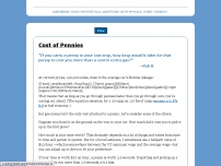 Cost of Pennies