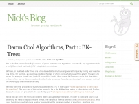 Damn Cool Algorithms, Part 1: BK-Trees