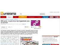 300 euros : le prix d'un lien hypertexte vers un journal