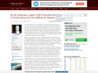 Apple's iOS7 Download Business Is Worth About $10-$12 Million To Akamai
