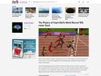 The Physics of Usain Bolt's World Record
