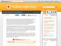 Shopping Goes Geek with Wolfram|Alpha