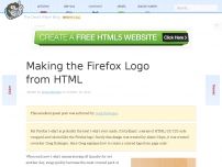 Making the Firefox Logo from HTML