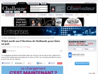 Wijet surfe sur l'élection de Hollande pour faire sa pub