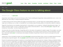 The Google Glass feature no one is talking about