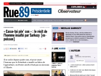 Le récit de l'homme insulté par Sarkozy