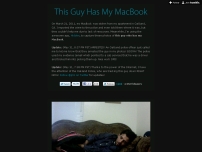 This Guy Has My MacBook
