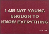 Not young enough