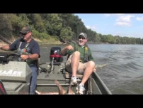 Flying Silver Carp on Wabash River in Indiana