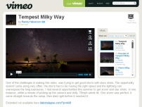 Tempest Milky Way on Vimeo