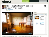 Rendering Synthetic Objects into Legacy Photographs