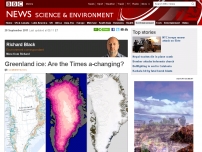 Greenland ice: Are the Times a-changing?