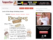 Lord of the Rings Drinking Game