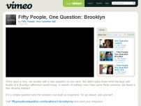 Fifty People, One Question