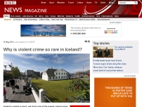 Why is violent crime so rare in Iceland?