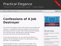 Confessions of A Job Destroyer