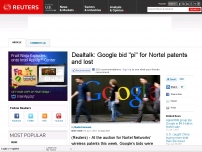 Google bid pi for Nortel patents and lost