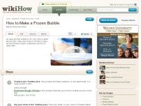 How to Make a Frozen Bubble