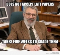 Does not accept late papers...