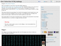How I Solved the GCHQ challenge