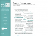 Egoless Programming