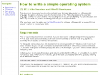 How to write a simple operating system in assembly language